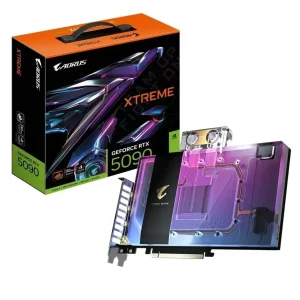 Видеокарта GF RTX 5090 32GB GDDR7 Aorus Xtreme Waterforce WB Gigabyte (GV-N5090AORUSX WB-32GD) UA