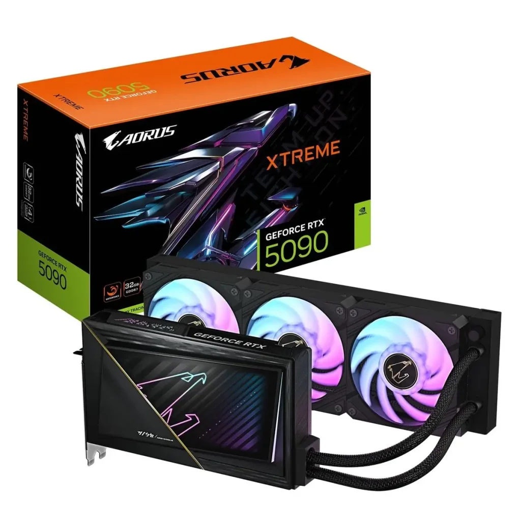 Відеокарта GF RTX 5090 32GB GDDR7 Aorus Xtreme Waterforce Gigabyte (GV-N5090AORUSX W-32GD) UA