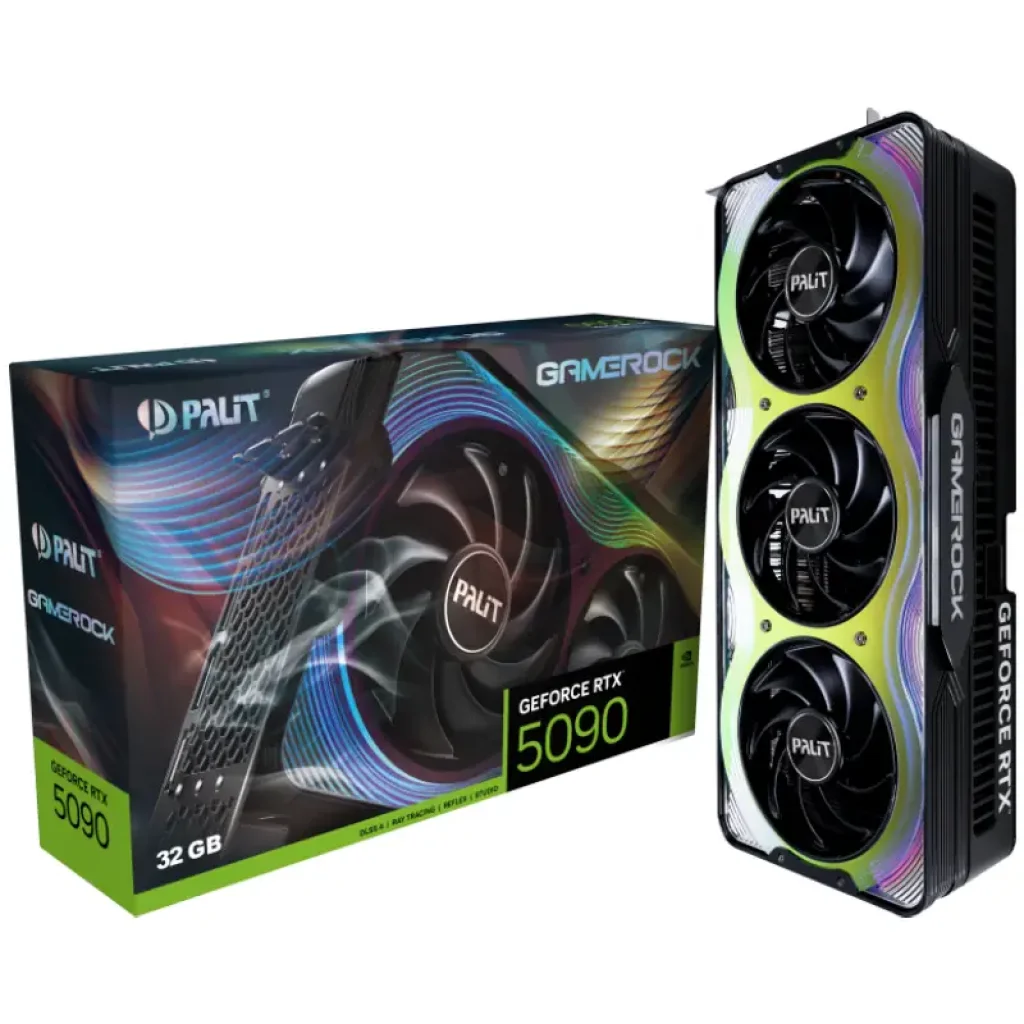 Відеокарта GF RTX 5090 32GB GDDR7 GameRock Palit (NE75090019R5-GB2020G) UA