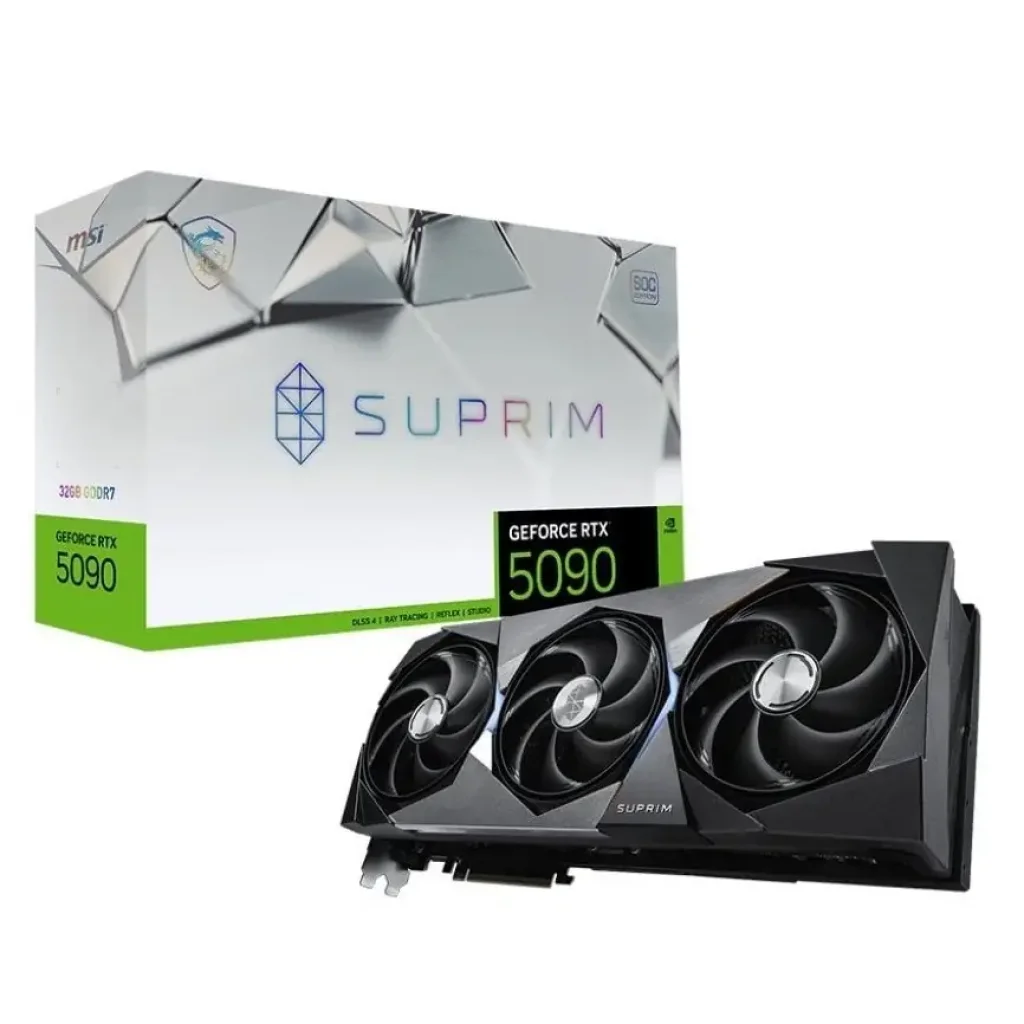 Відеокарта GF RTX 5090 32GB GDDR7 Suprim SOC MSI (GeForce RTX 5090 32G SUPRIM SOC) UA