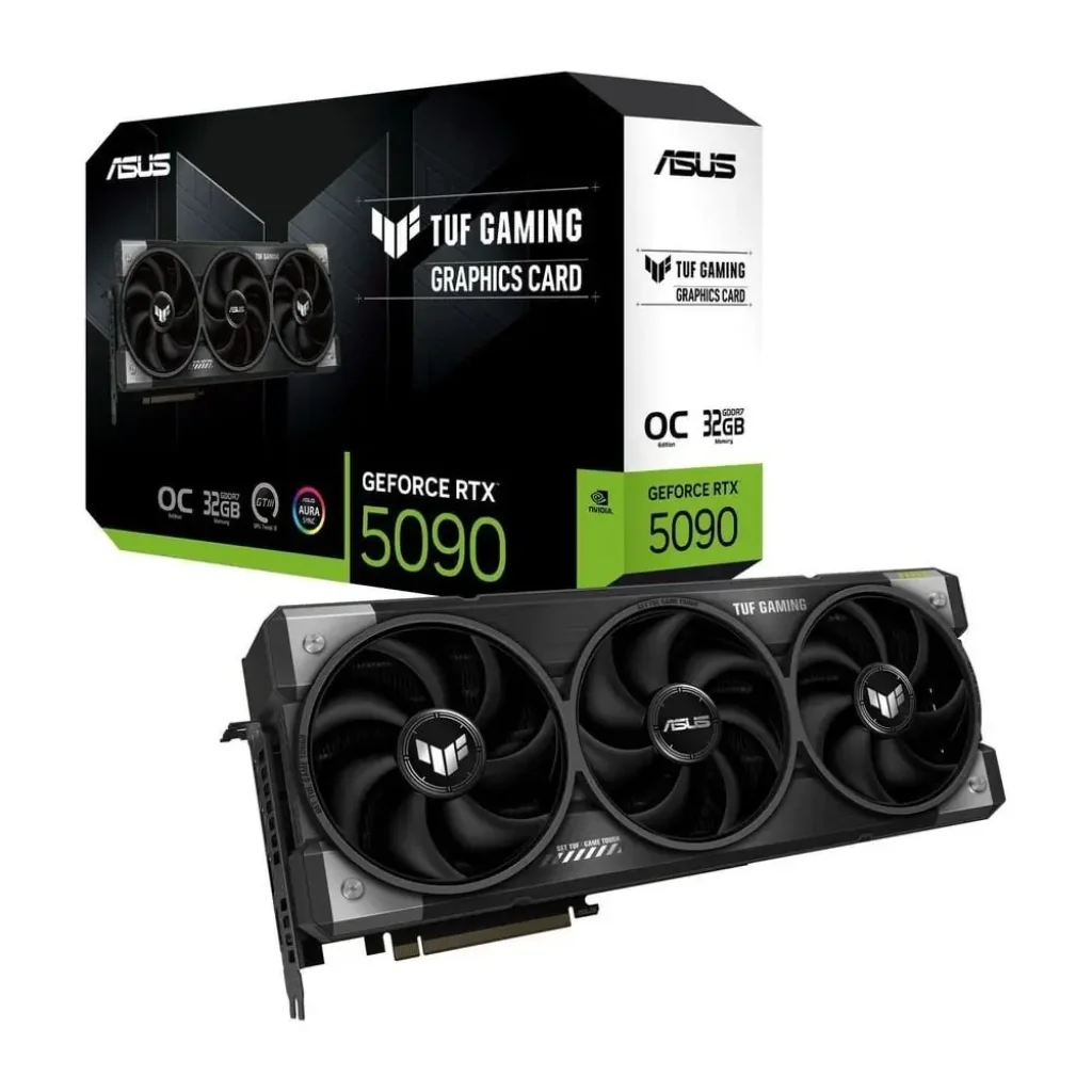 Видеокарта GF RTX 5090 32GB GDDR7 TUF Gaming OC Asus (TUF-RTX5090-O32G-GAMING) UA