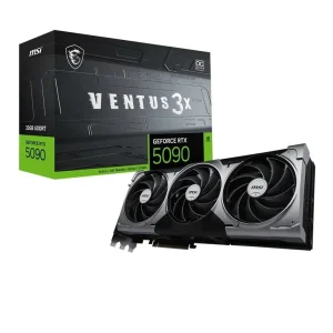 Відеокарта GF RTX 5090 32GB GDDR7 Ventus 3X OC MSI (GeForce RTX 5090 32G VENTUS 3X OC) UA