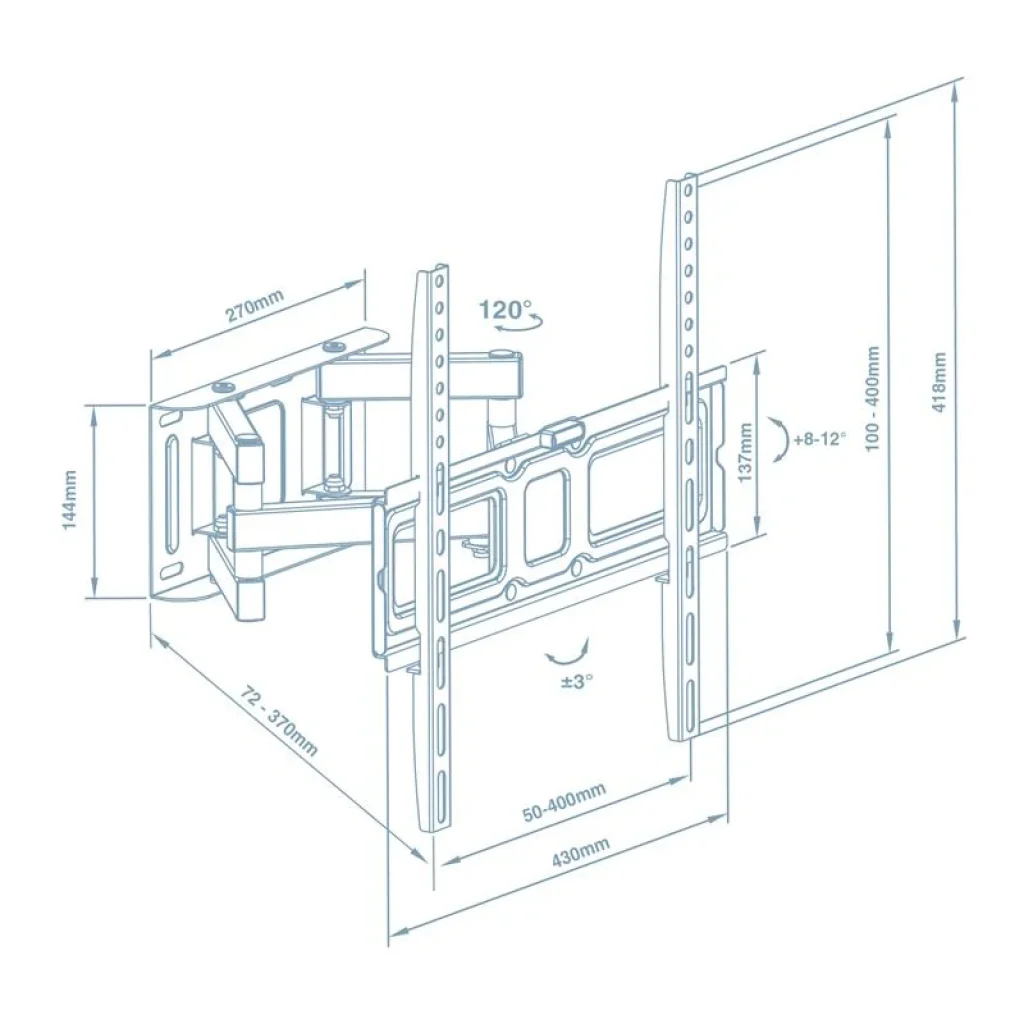 Кронштейн Walfix R-414B (VESA400х400) UA