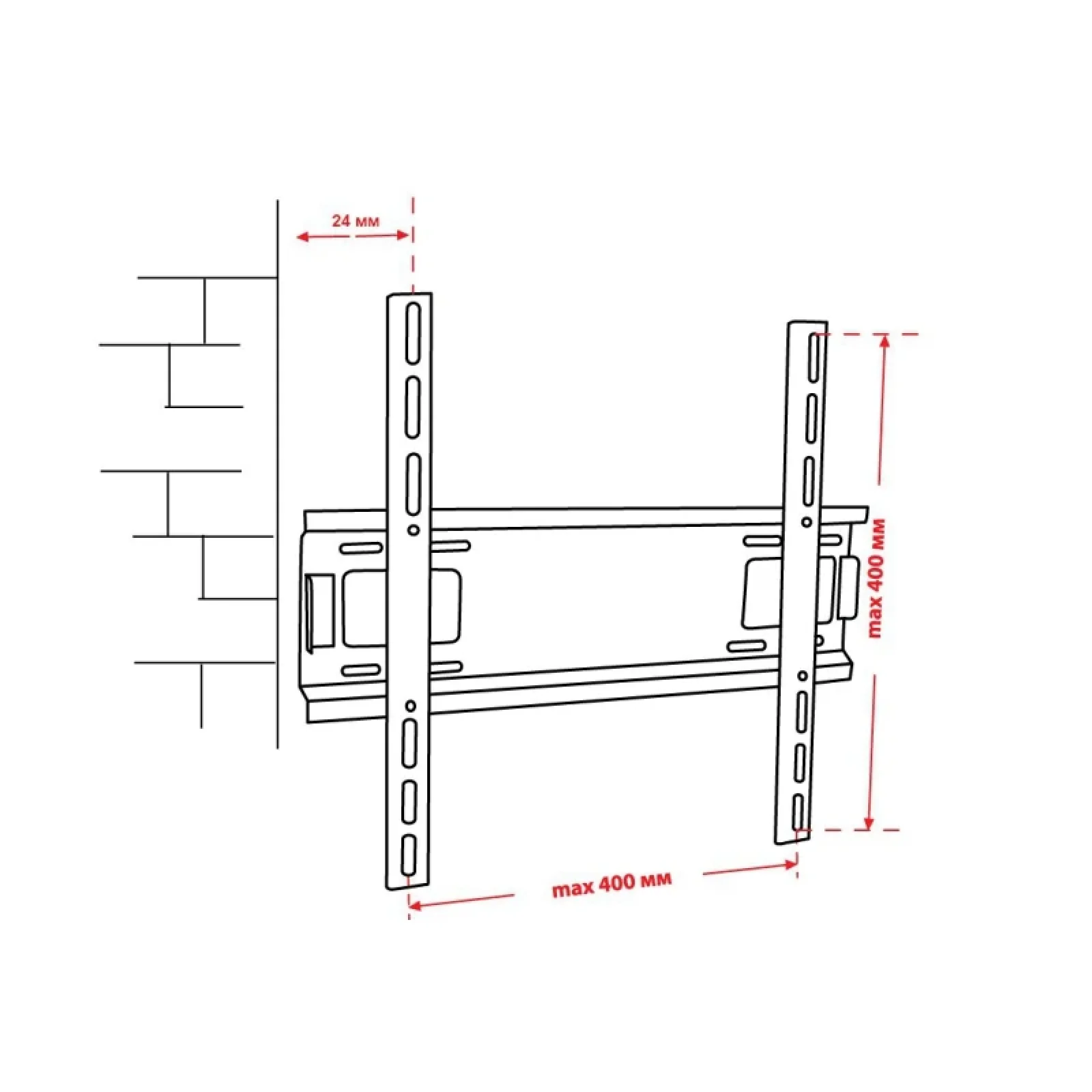 Кронштейн КВАДО К-50 (VESA400х400) UA