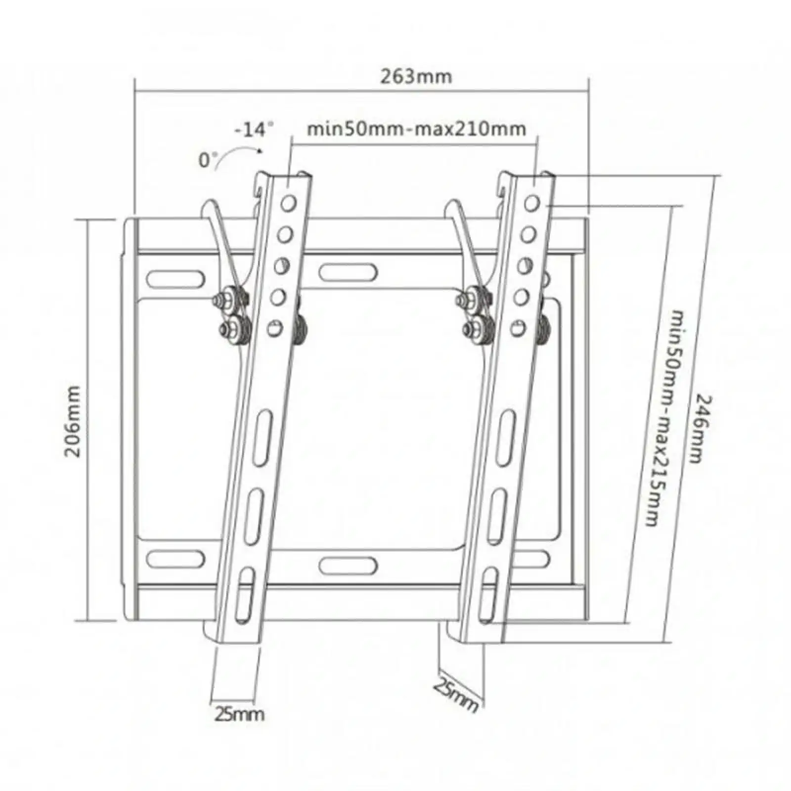 Кронштейн Brateck LP34-22T (VESA200х200) UA