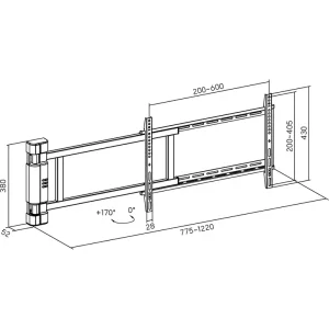 Кронштейн HiSmart HS083984 (VESA600х400) UA