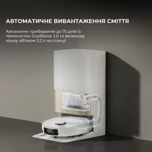 Робот-пилосос Dreame Bot X40 Ultra White (RLX63CE-Wh) UA