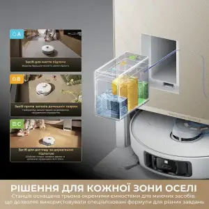 Робот-пилосос Dreame Bot Matrix 10 Pro White (RLM61HE-Wh) UA