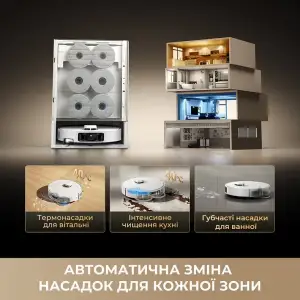 Робот-пилосос Dreame Bot Matrix 10 Pro White (RLM61HE-Wh) UA