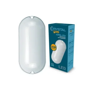 Светильник настенно-потолочный светодиодный CRYSTAL GOLD 20W IP 54 OPAL DNL-029 UA