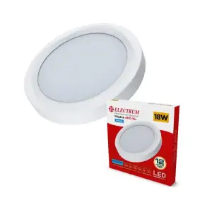 Светильник настенно-потолочный накладной светодиодный круглый Electrum 18W 4000К RIO B-LD-1965 UA