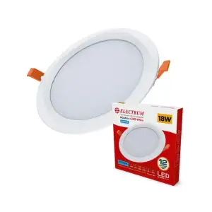 Светильник потолочный встраиваемый светодиодный круглый Electrum 18W 4000К LEO M B-LD-1958 UA