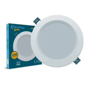 Светильник потолочный светодиодный встраиваемый круглый CRYSTAL GOLD SAPFIR M 12W 6500K DNL-027 UA