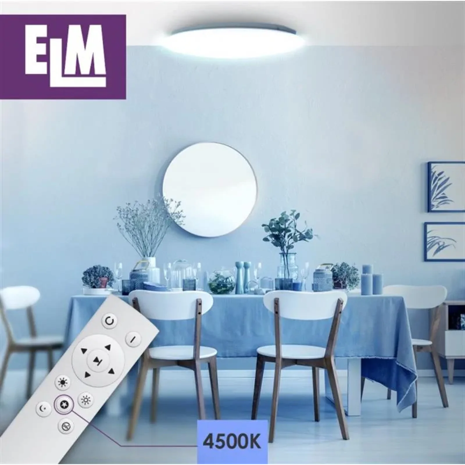 Світильник стельовий з пультом ДК ELM Sirius 48W 3000-6500К IP20 26-0075 UA