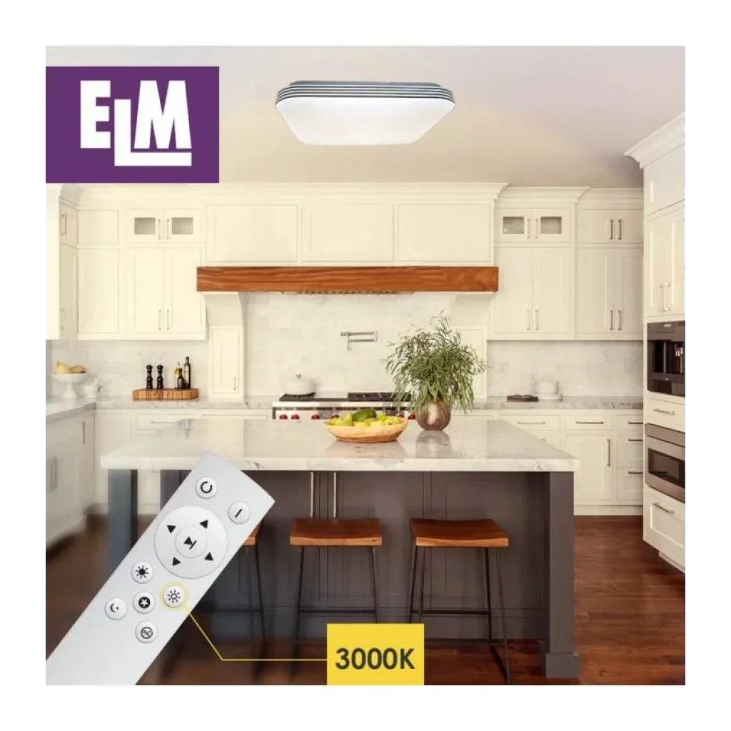 Світильник стельовий з пультом ДК ELM Mario 36W 3000-6500К IP20 (26-0107) UA