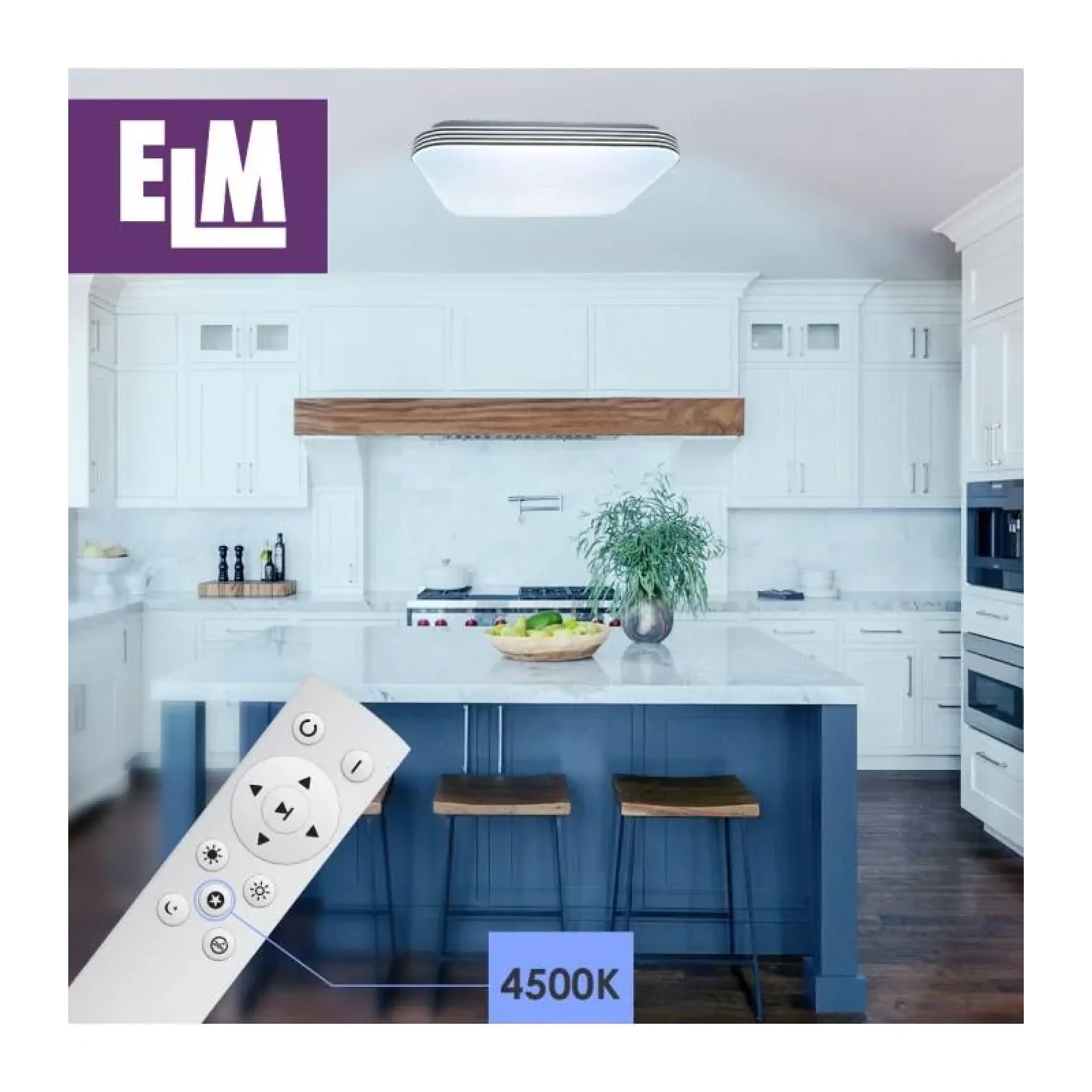 Світильник стельовий з пультом ДК ELM Mario 36W 3000-6500К IP20 (26-0107) UA