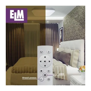 Світильник стельовий з пультом ДК ELM Mario 36W 3000-6500К IP20 (26-0107) UA