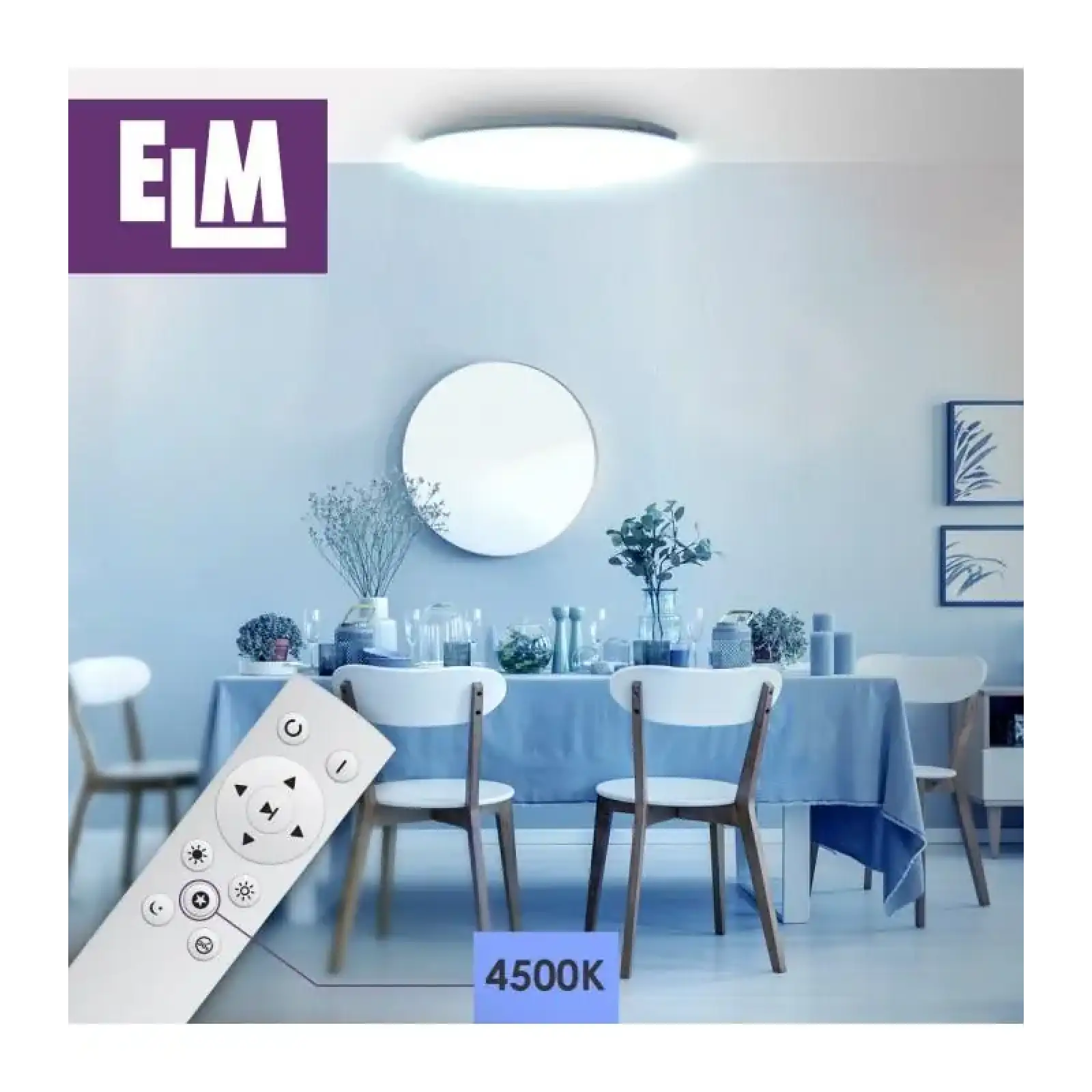 Світильник стельовий з пультом ДУ ELM Sirius 36W 3000-6500К IP20 (26-0074) UA