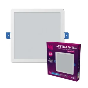 Світильник вбудований світлодіодний ELM Tetra V 15W 6500К IP20 (26-0063) UA