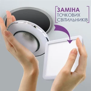 Світильник вбудований світлодіодний ELM Tetra V 15W 6500К IP20 (26-0063) UA