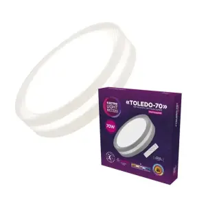 Світильник накладний світлодіодний круглий ELM Toledo 70W 3000-6500К IP20 (26-0135) UA