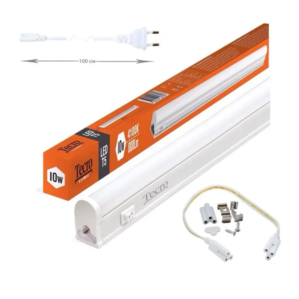 Світильник LED Tecro TL-T5-10W-4.1K 10W 4100K UA