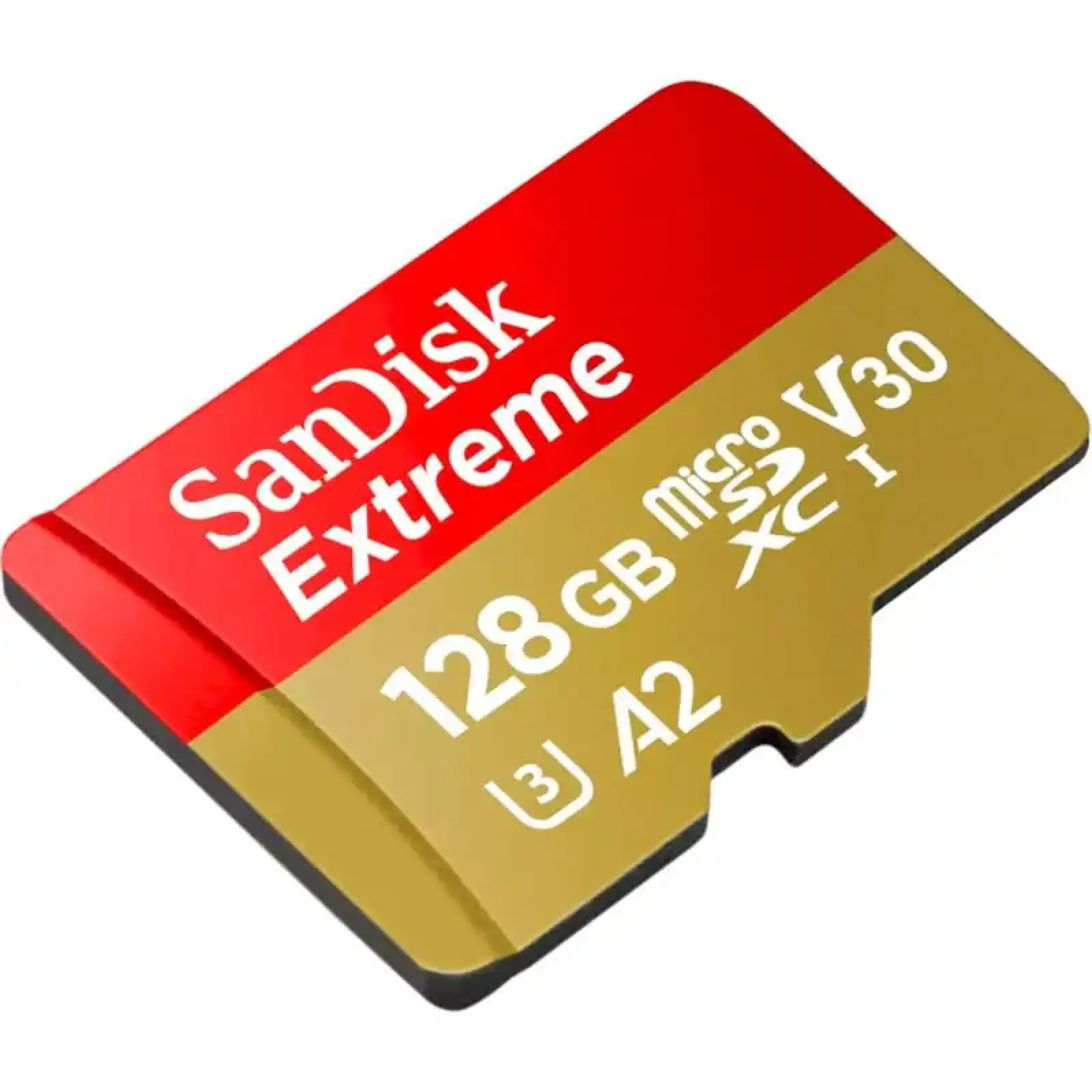Карта памяти MicroSDXC 128GB UHS-I U3 R190/W90MB/s SanDisk Extreme V30 + SD-адаптер (SDSQXAA-128G-GN6AA) UA