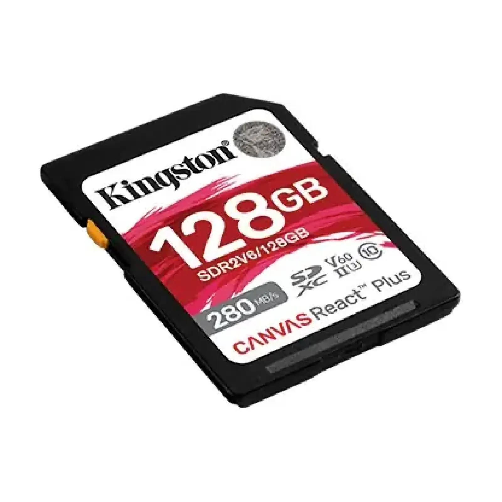 Карта пам`яті SDXC 128GB UHS-II/U3 Class 10 Kingston Canvas React Plus V60 SD R280/W100MB/s (SDR2V6/128GB) UA