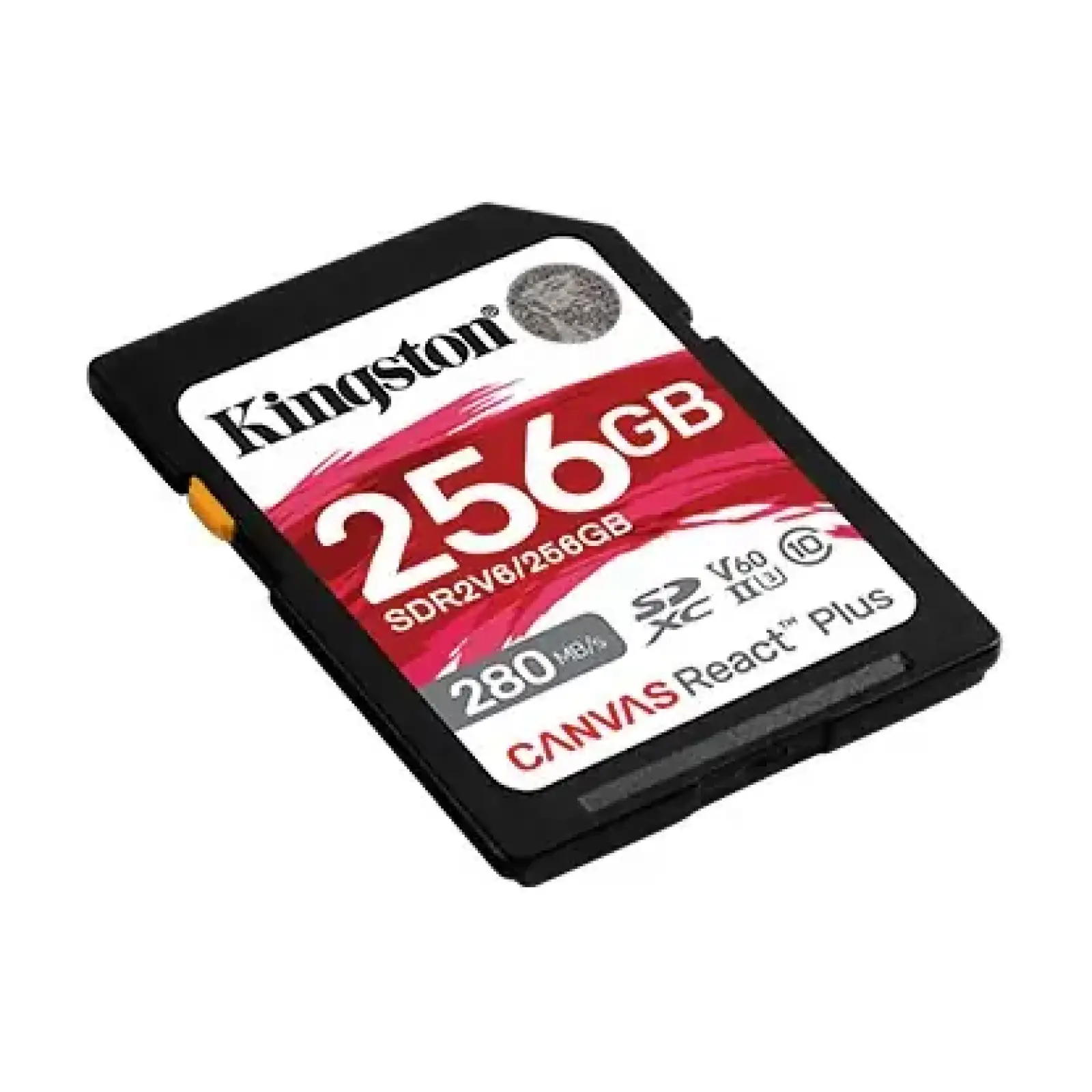 Карта памяти SDXC 256GB UHS-II/U3 Class 10 Kingston Canvas React Plus V60 SD R280/W150MB/s (SDR2V6/256GB) UA