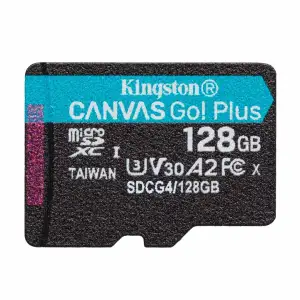 Карта пам`яті MicroSDXC 128GB UHS-I/U3 Class 10 Kingston Canvas Go! Plus R200/W200MB/s (SDCG4/128GBSP) UA