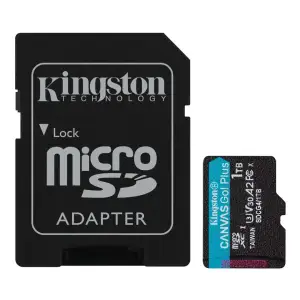 Карта пам`яті MicroSDXC 1TB UHS-I/U3 Class 10 Kingston Canvas Go! Plus R200/W160MB/s + SD-адаптер (SDCG4/1TB) UA
