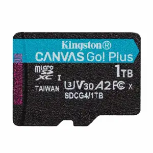 Карта пам`яті MicroSDXC 1TB UHS-I/U3 Class 10 Kingston Canvas Go! Plus R200/W160MB/s (SDCG4/1TBSP) UA