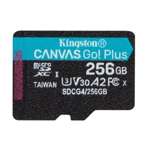 Карта пам`яті MicroSDXC 256GB UHS-I/U3 Class 10 Kingston Canvas Go! Plus R200/W160MB/s (SDCG4/256GBSP) UA