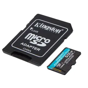Карта пам`яті MicroSDXC 512GB UHS-I/U3 Class 10 Kingston Canvas Go! Plus R200/W160MB/s + SD-адаптер (SDCG4/512GB) UA