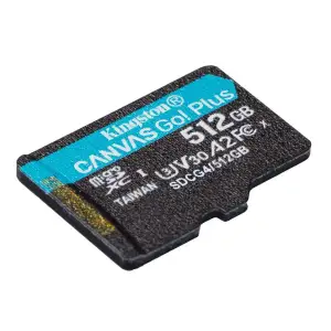 Карта пам`яті MicroSDXC 512GB UHS-I/U3 Class 10 Kingston Canvas Go! Plus R200/W160MB/s (SDCG4/512GBSP) UA
