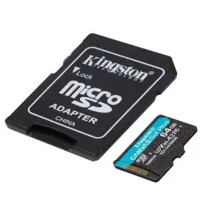 Карта пам`яті MicroSDXC 64GB UHS-I/U3 Class 10 Kingston Canvas Go! Plus R200/W200MB/s + SD-адаптер (SDCG4/64GB) UA