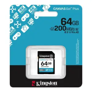 Карта пам`ятi SDXC 64GB UHS-I/U3 Class 10 Kingston Canvas Go! Plus R200/W200MB/s (SDG4/64GB) UA