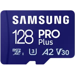 Карта пам`яті MicroSDXC 128GB UHS-I/U3 Class 10 Samsung Pro Plus + SD-адаптер (MB-MD128SA/EU) UA