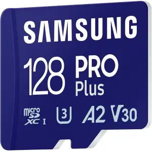 Карта пам`яті MicroSDXC 128GB UHS-I/U3 Class 10 Samsung Pro Plus + SD-адаптер (MB-MD128SA/EU) UA