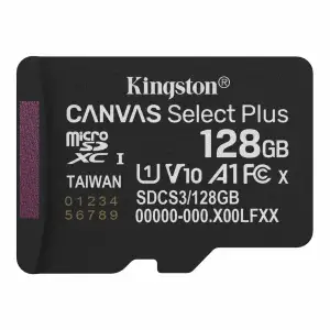 Карта пам`яті MicroSDXC 128GB UHS-I Class 10 Kingston Canvas Select Plus R150MB/s + SD-адаптер (SDCS3/128GB) UA