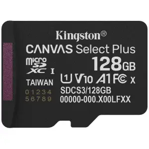Карта пам`яті MicroSDXC 128GB UHS-I Class 10 Kingston Canvas Select Plus R150MB/s (SDCS3/128GBSP) UA
