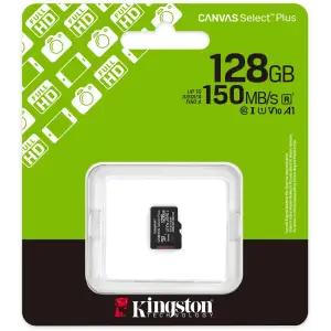 Карта пам`яті MicroSDXC 128GB UHS-I Class 10 Kingston Canvas Select Plus R150MB/s (SDCS3/128GBSP) UA