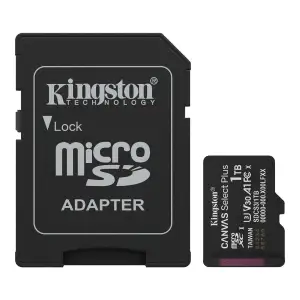 Карта пам`яті MicroSDXC 1TB UHS-I Class 10 Kingston Canvas Select Plus R150MB/s + SD адаптер (SDCS3/1TB) UA