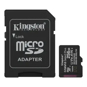 Карта пам`яті MicroSDXC 256GB UHS-I Class 10 Kingston Canvas Select Plus R150MB/s + SD-адаптер (SDCS3/256GB) UA