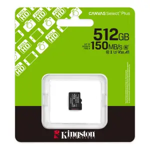 Карта пам`яті MicroSDXC 512GB UHS-I Class 10 Kingston Canvas Select Plus R150MB/s (SDCS3/512GBSP) UA