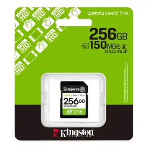 Карта памяти SDXC 256GB UHS-I Class 10 Kingston Canvas Select Plus R150MB/s (SDS3/256GB) UA
