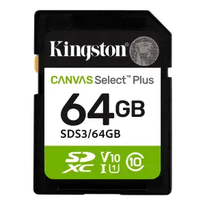 Карта пам`яті SDXC 64GB UHS-I Class 10 Kingston Canvas Select Plus R100MB/s (SDS3/64GB) UA