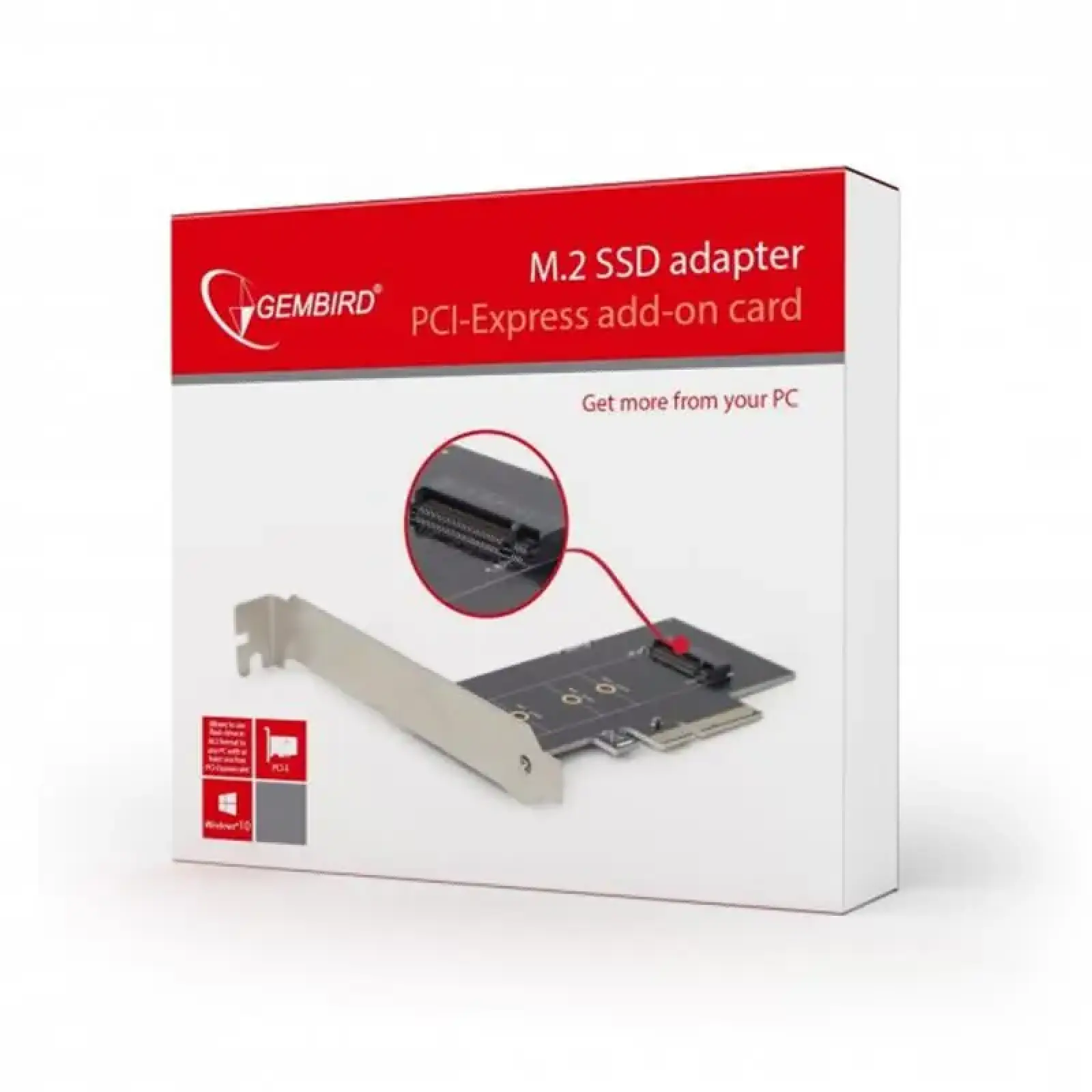 Адаптер PCI-Express Gembird PEX-M2-01 для SSD формату M.2 UA