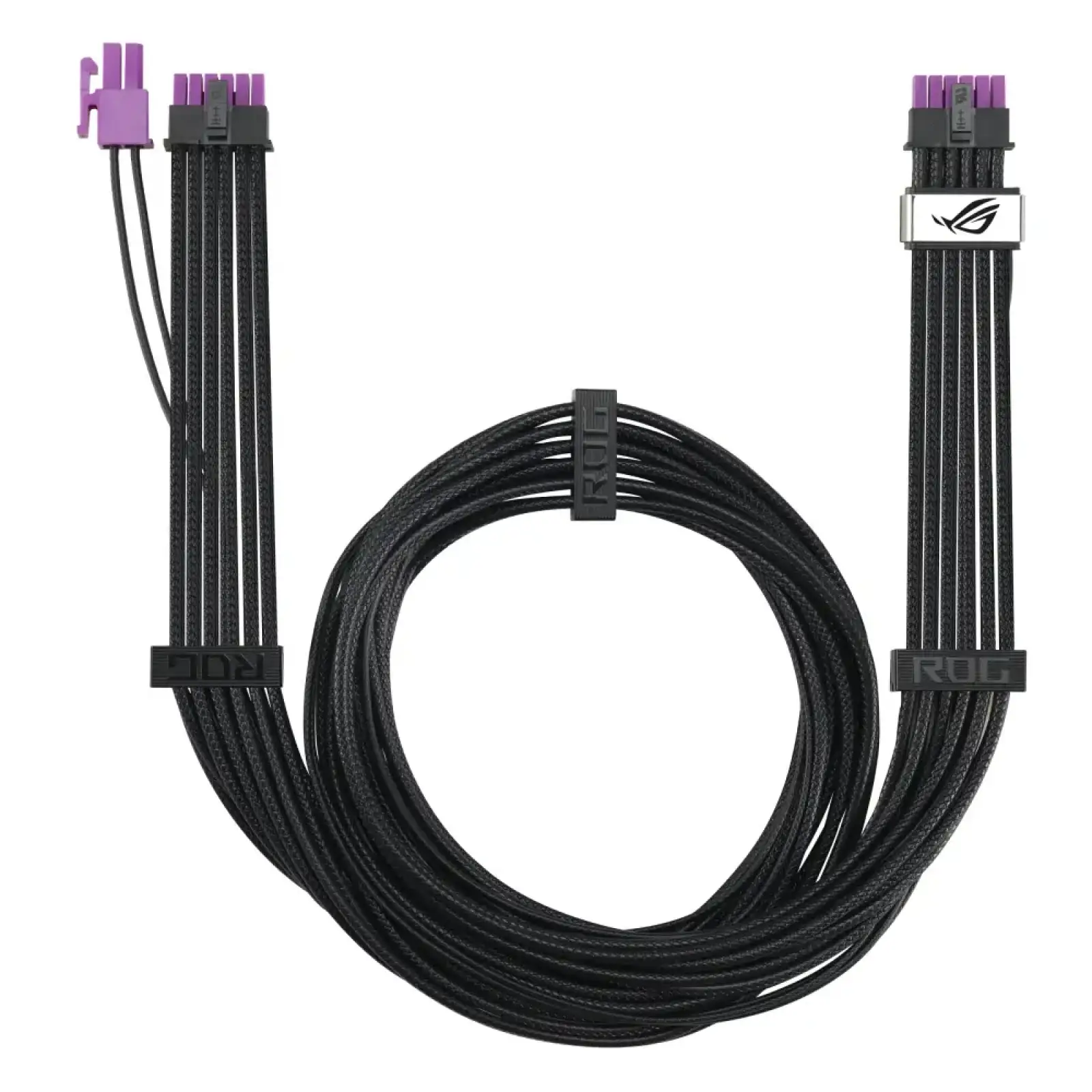 Кабель для видеокарты Asus ROG Equalizer 12V-2x6 ATX 3.1 & PCIe 5.1 Black (90YE00BN-B0QA00) UA