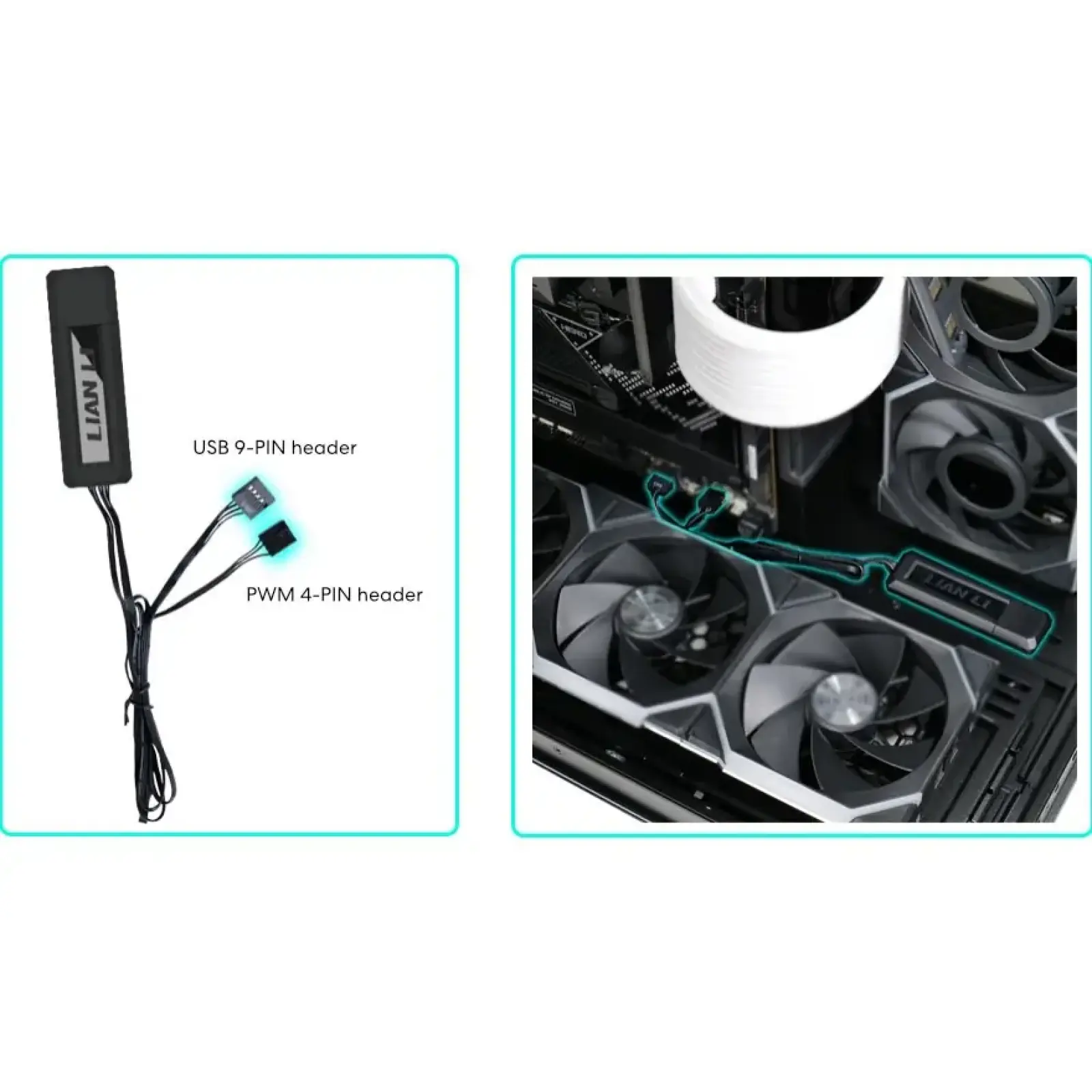 Контролер для вентиляторів Lian Li L-Wireless Controller Black (G89.RF-T-B.01) UA